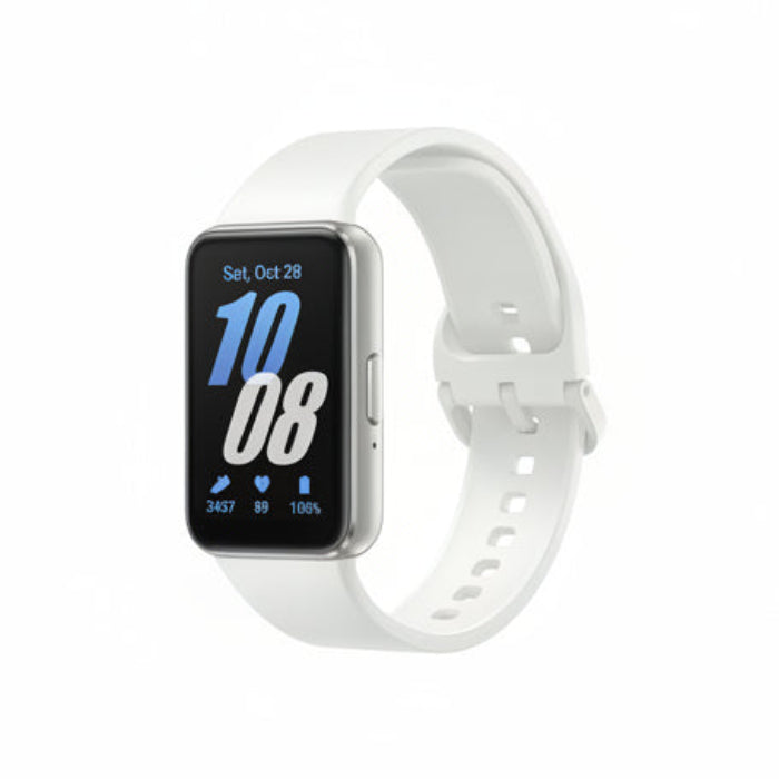 Galaxy Fit3 smart band displaying notification panel with messages and apps

