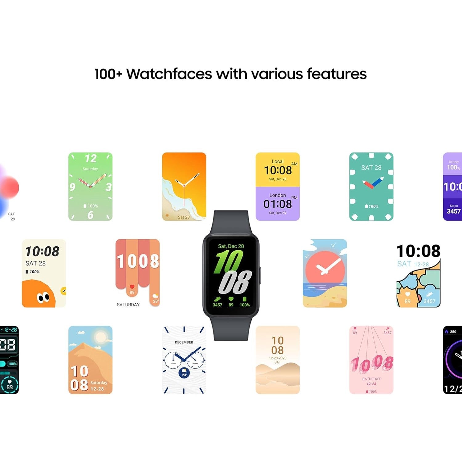 Samsung Galaxy Fit3 band showing automatic workout detection for walking

