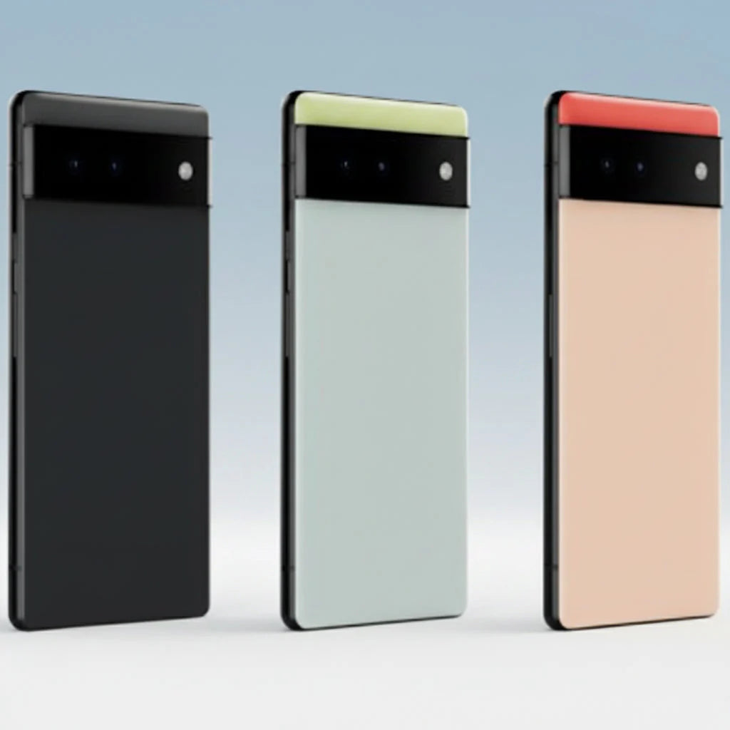 Google Pixel 6 - 128GB,256GB - Stormy Black, Sorta Seafoam, and Kinda Coral - Acceptable - Refurbished (Copy) Google