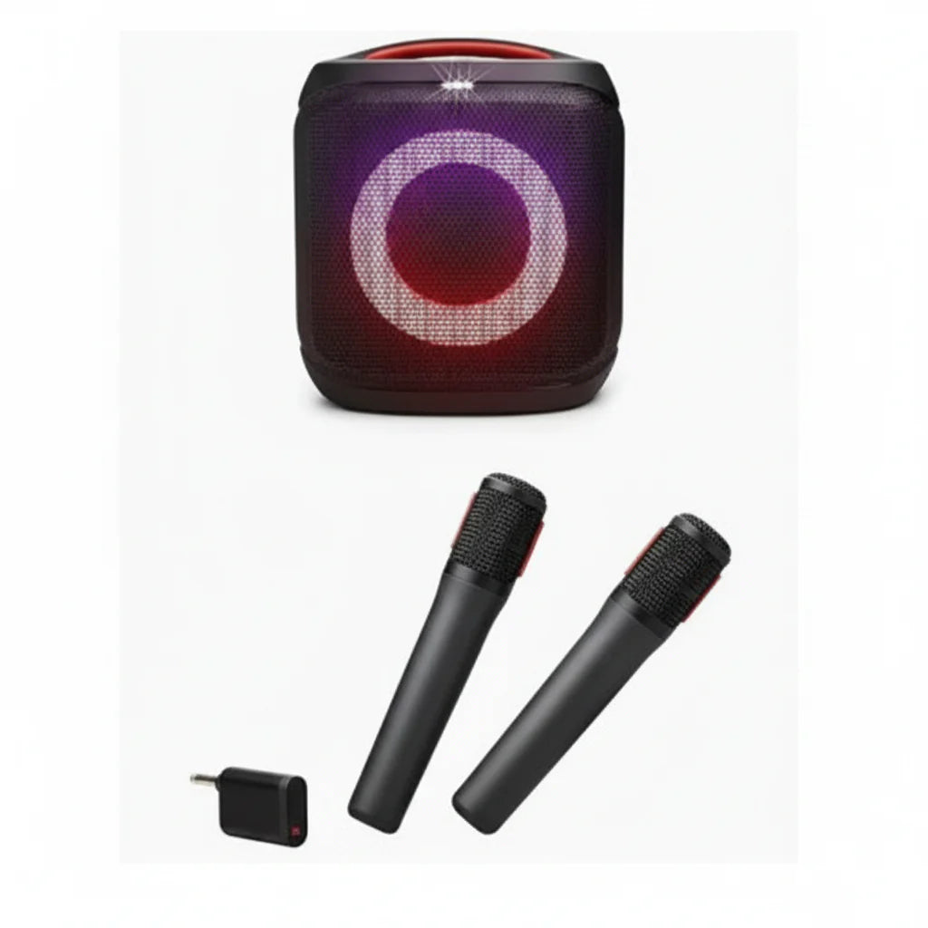JBL PartyBox Encore Portable Bluetooth Speaker with 2 Wireless Mic