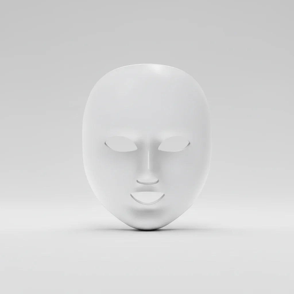 WellCare Cosmetic LED Face Mask  LED Facial Beauty Mask - White - Pristine - Refurbished