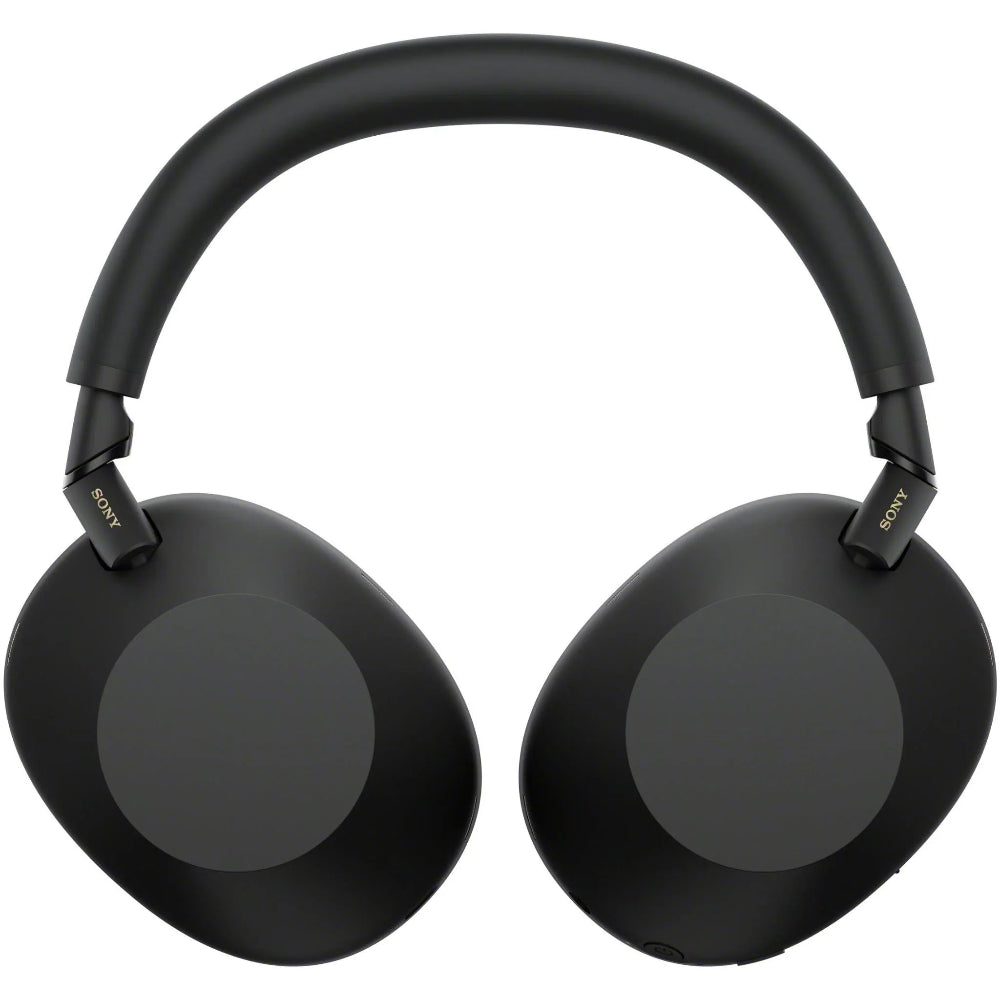 Close-up of the outer microphones on the Sony WH-1000XM6 earcups, highlighting multi-mic ANC hardware.