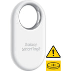 Samsung SmartTag2 White displayed flat highlighting slim profile