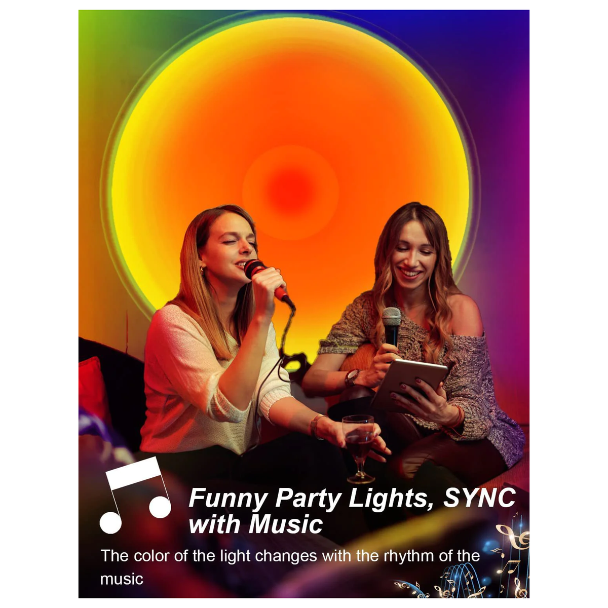 Sunset Light RGB Floor Atmosphere Ambient Light with App Control