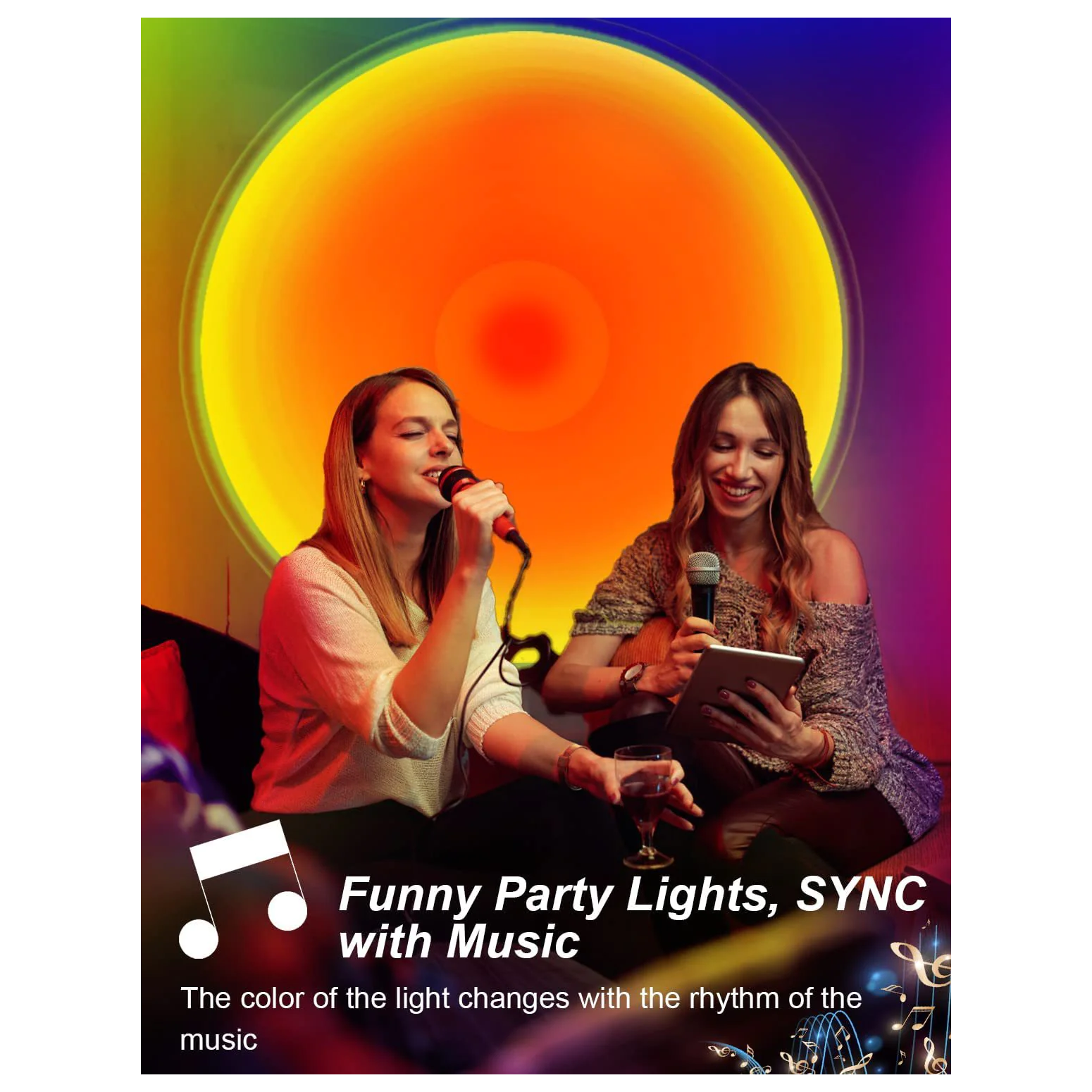 Sunset Light RGB Floor Atmosphere Ambient Light with App Control