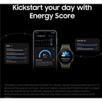 Galaxy Watch7 44mm Green strap and buckle close-up showing textured sport band design