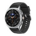 Galaxy Watch8 Classic 46mm Black showing stress monitoring and breathing exercise screen

