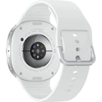 Samsung Galaxy Watch 8 Silver showing notifications on the watch face.