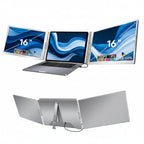 16 inch Trifold Portable Monitor 1080P IPS FHD Laptop Screen Extender For Laptop - Space Grey - Pristine - Refurbished Trion