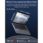 15.4 inch Trifold Portable Monitor mounted on a gaming laptop with game on centre screen and chat/apps on sides.