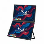 TRION-FOLDABLE MONITOR 15.6" used for presentation mode with slides on one panel and speaker notes on the other



