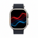 Apple Watch Ultra 49mm GPS + Cellular Titanium Case with Midnight Ocean Band