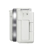 Sony ZV-E10 Mirrorless Camera Body (White) – 24.2MP APS-C Interchangeable-Lens Vlogging Camera (ILCZV-E10) Sony